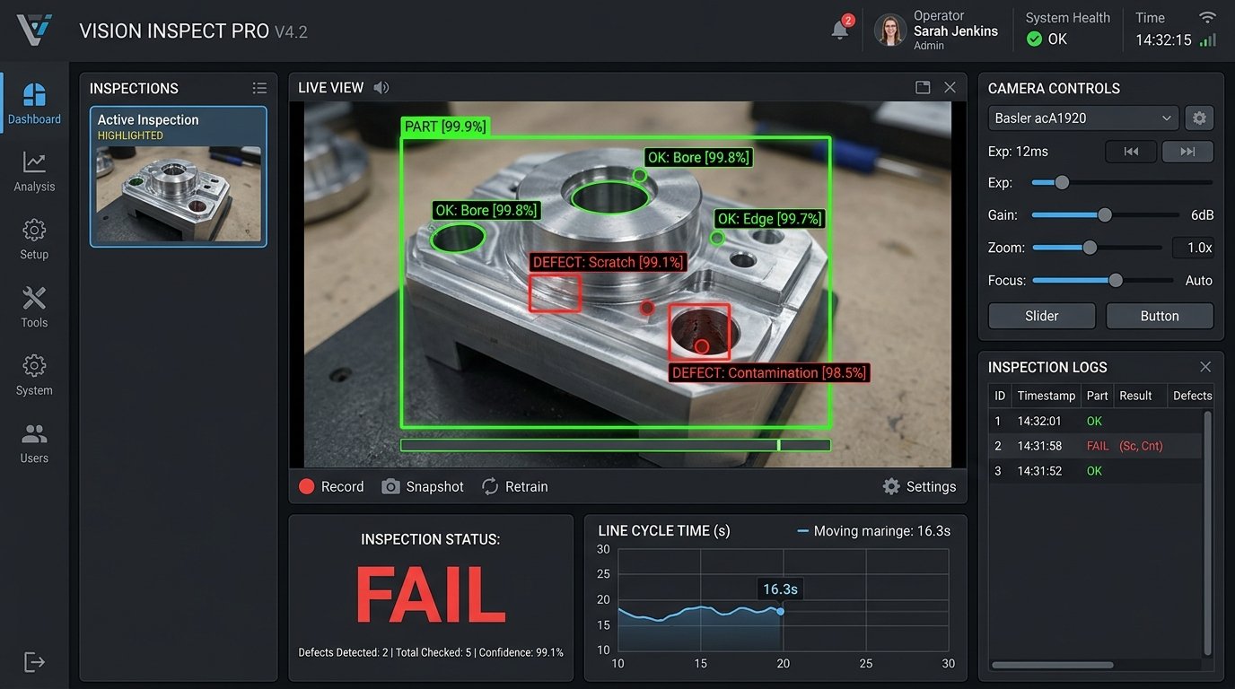 Vision-Based Quality Inspection System - AI Industrial Camera Defect Detection